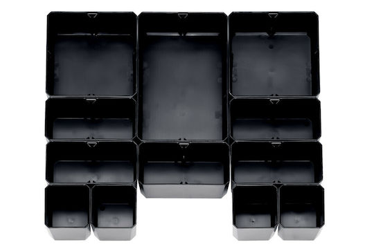 Metabo Metabox 118 Tool Compartment Organiser 12 Slot with Removable Box Black 39.6x29.6x18.8cm
