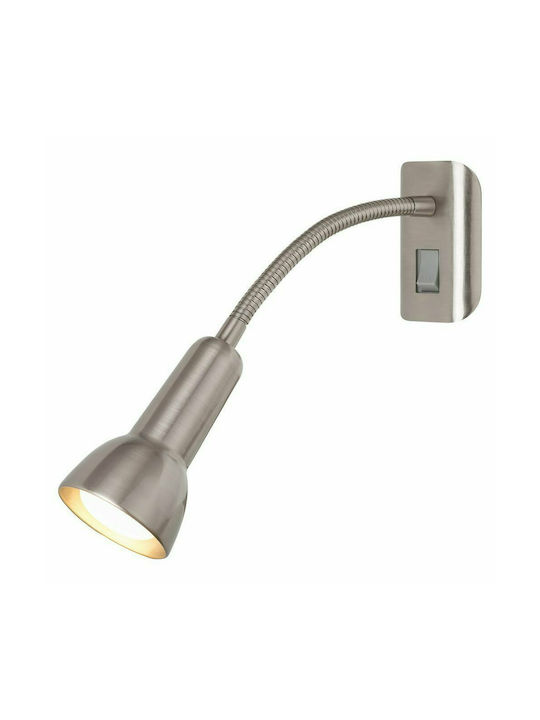 Rabalux Anja Single Spot with Socket E14 in Silver Color