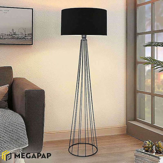 Megapap Faraday Φωτιστικό Δαπέδου Υ155εκ. Μαύρο