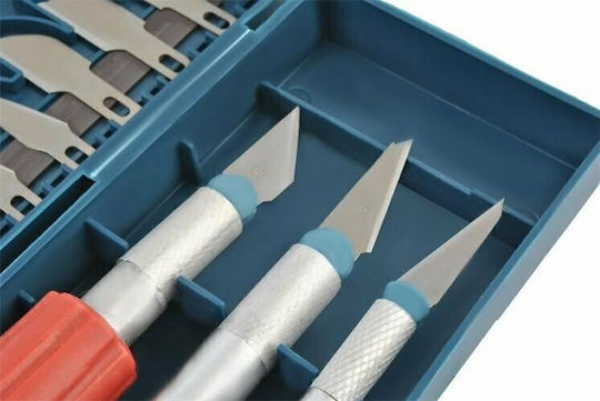 Iso Trade Set Präzisionsschneider Skalpelle mit Metallisch Körper