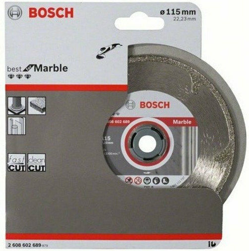 Bosch Δίσκος Κοπής Δομικών Υλικών 115mm