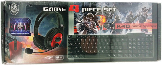 KR Game Set K40 Set Gaming Tastatură & Mouse (Engleză US)