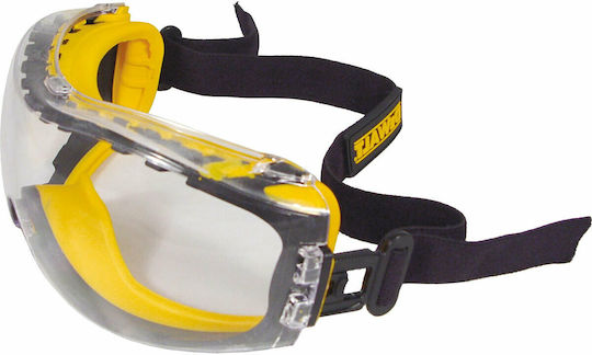 DEWALT Concealer Γυαλιά / Μάσκα Εργασίας για Προστασία με Διάφανους Φακούς