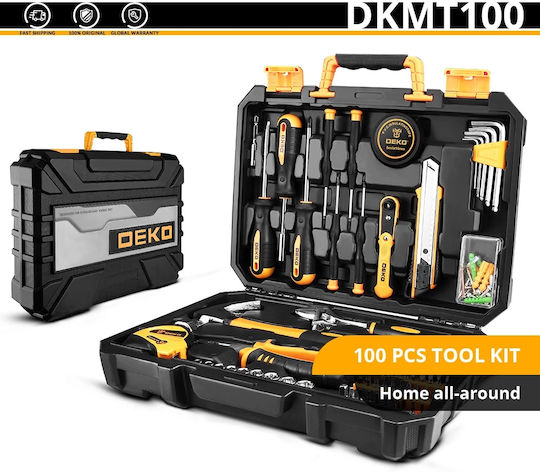 Deko Tool Case with 100 Tools