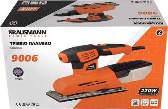 Krausmann 9006 Schwingschleifer mit Geschwindigkeitsregelung und mit Absaugsystem
