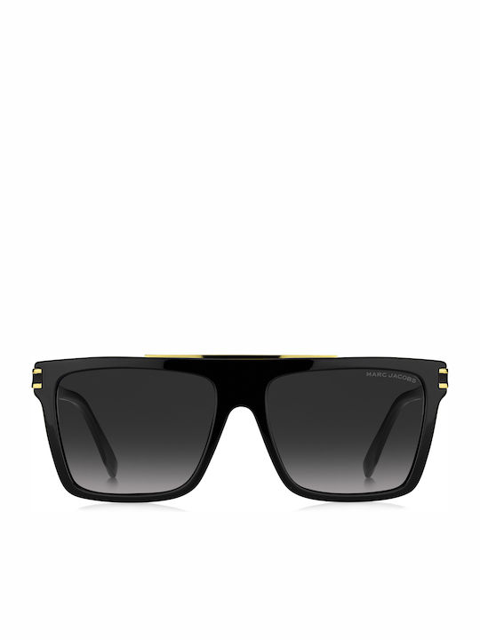 Marc Jacobs Men's Sunglasses with Black Plastic Frame and Black Gradient Lens MARC 568/S 807/9O