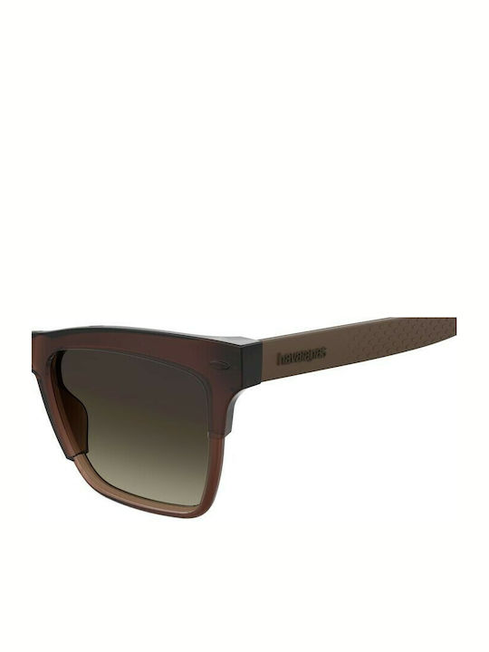 Havaianas Maragogi Women's Sunglasses with Brown Plastic Frame and Brown Lens Maragogi 09Q/HA