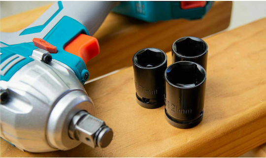 Total Brushless Impact Wrench Battery 20V Solo with Socket 1/2"