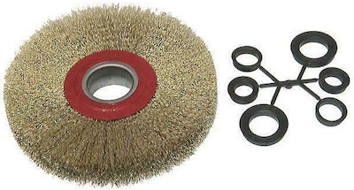 Sit 9122 Wire Brush for Twin Wheel 125mm Thickness 27mm, Hole 28mm