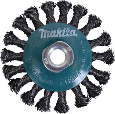 Makita Angle Wheel Wire Brush 100mm Braided Bell Μ14 D-39861