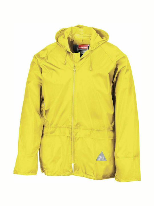 Result Waterproof and Windproof Work Suit Yellow with Detachable Hood