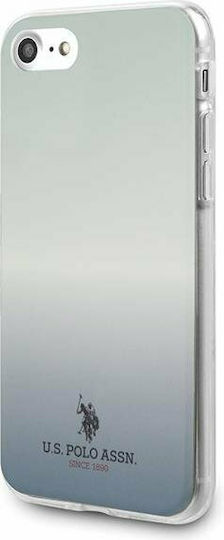 U.S. Polo Assn. Gradient Pattern Back Cover Silicon Albastru (iPhone SE 2022/2020/8/7)