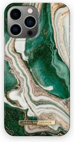 iDeal Of Sweden Printed Back Cover Πλαστικό Golden Jade Marble (iPhone 13 Pro Max)