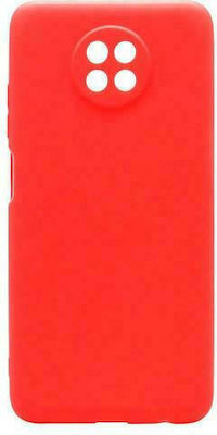 iNOS Soft TPU Silicone Back Cover Red (Redmi Note 9T)