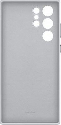 Samsung Leather Cover Umschlag Rückseite Leder Light Grey (Galaxy S22 Ultra 5G) EF-VS908LJEGWW