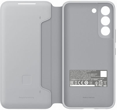 Samsung Smart Led View Cover Book Πλαστικό Light Gray (Galaxy S22 5G)