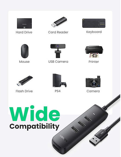 Ugreen CM416 Hub 4 Ports USB 3.0 with USB-A Connection
