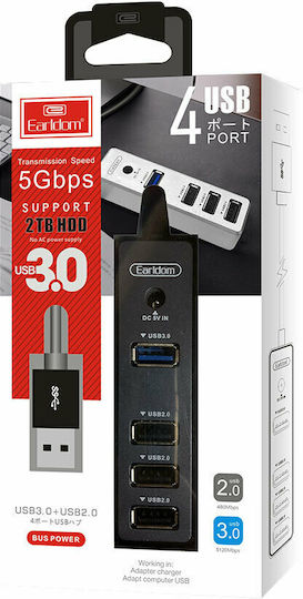 Earldom Hub USB 4 Porturi USB 3.0 cu Conectare USB-A