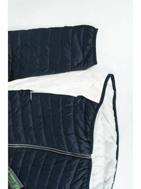 Χειμωνιάτικο Μπουφάν Puffer Navy Μπλε