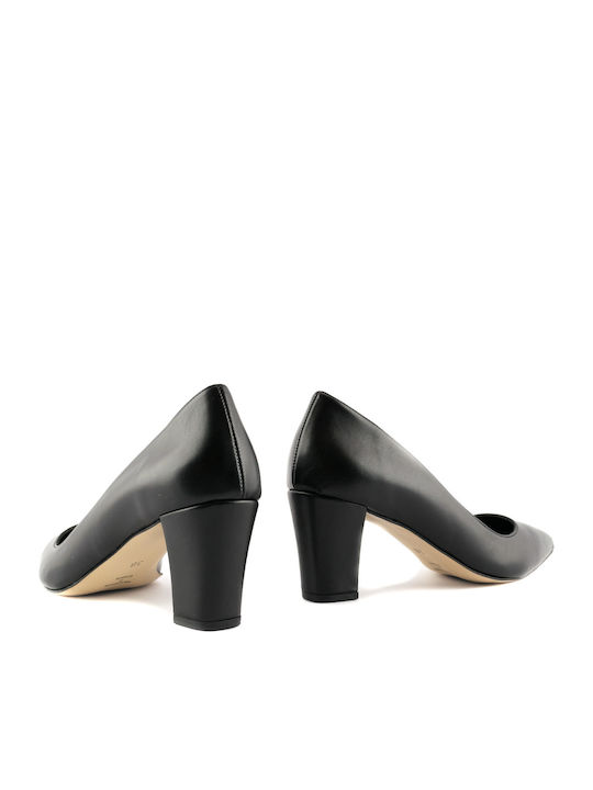 Pumps mit Chunky mittelhohem Absatz Schwarz