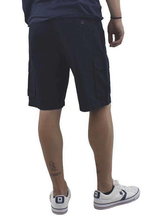 R. SOCIETY Men's Shorts Cargo Navy Blue