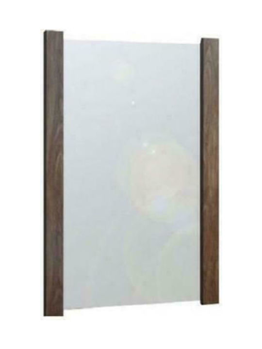 Sarris Δρυς Wall Mirror with Beige Wooden Frame 90x75cm 1pcs