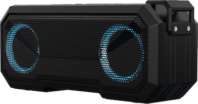 Powertech Waterproof Bluetooth Speaker 16W with Radio and Battery Life up to 8 hours Black