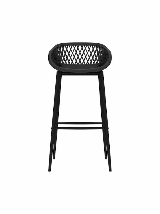 vidaXL Outdoor Bar Set 7 Pieces Black