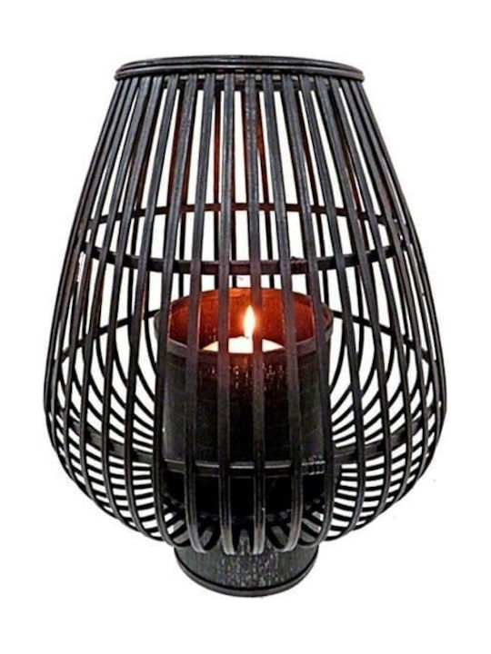 Art et Lumiere Φαναράκι Bamboo Επιδαπέδιο Μαύρο 33x33x39.5εκ.