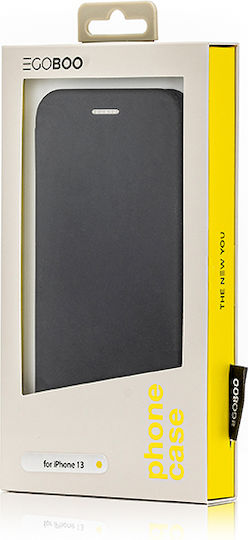 Egoboo Buchen Sie Synthetisches Leder Schwarz (Galaxy A52 / A52s)