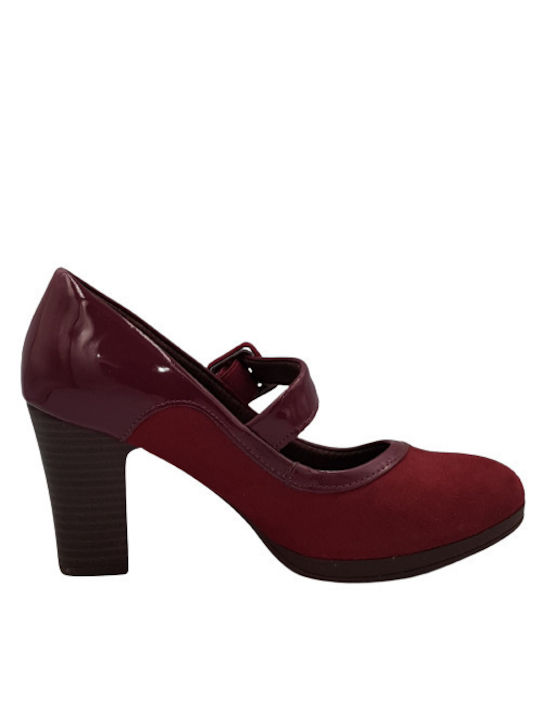 Piccadilly Anatomic Red Heels with Strap