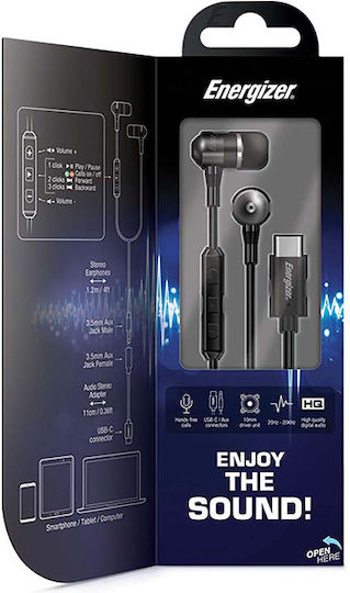 Energizer UIC30 Безжични Стерео с жак 3.5mm Черен