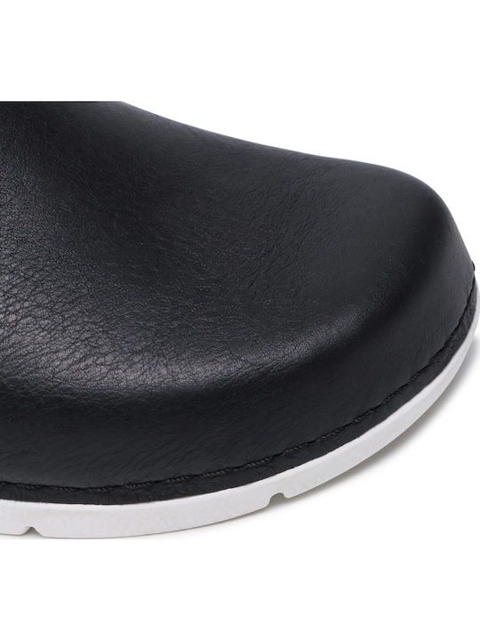 Renia Anatomical Leather Women's Slippers Black