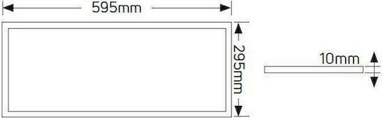 Geyer Vertieft LED-Panels 24W 60x30cm Geyer Vertieft LED-Panels 24W 60x30cm