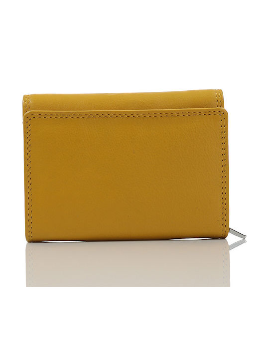 Small Leather Women's Wallet Classic Mustard