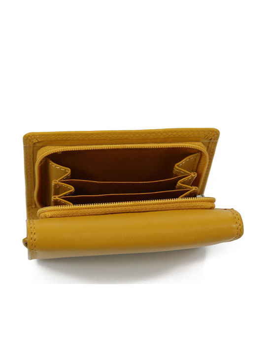 Small Leather Women's Wallet Classic Mustard