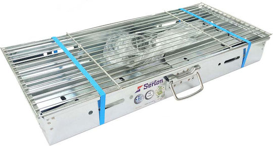 Serton Γαλβανιζέ Ψησταριά Κάρβουνου 70x30εκ.