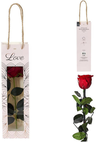 Künstlicher dekorativer Zweig Rose Red 30cm The Home Deco Factory