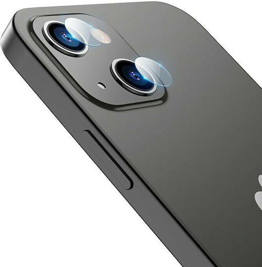 Hoco V11 Anti-Fingerprin Προστασία Κάμερας Tempered Glass Μαύρο για το iPhone 13