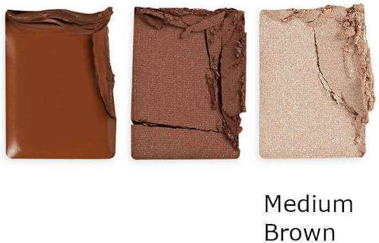 Revolution Beauty Brow Sculpt Kit Pomade για Φρύδια Brown