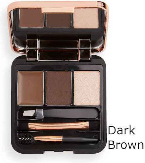 Revolution Beauty Brow Sculpt Kit Pomade για Φρύδια Brown