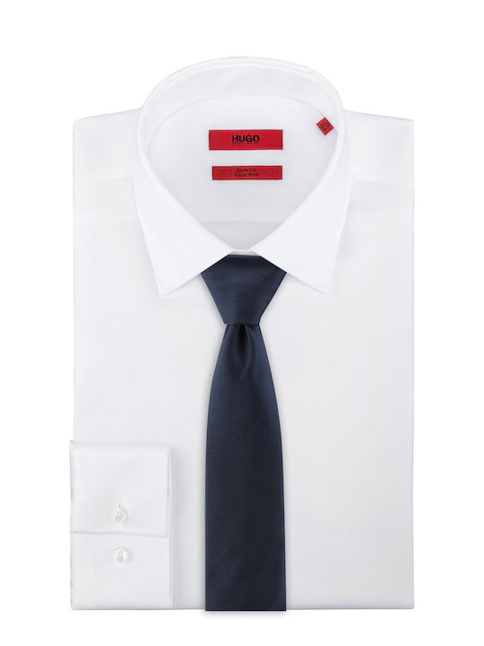 Hugo Silk Men's Tie Monochrome Navy Blue