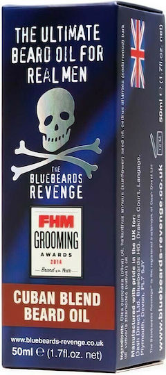 Bluebeards Revenge Λάδι Περιποίησης για Γένια Cuban Blend 50ml