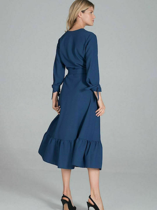 Figl Midi Dress Navy Blue