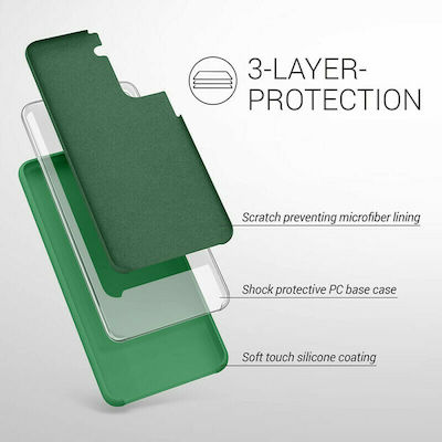 KWmobile Rubber Back Cover Σιλικόνης Pixie Green (Galaxy S21 5G)