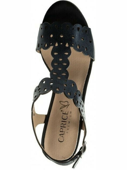 Leather Sandals Anatomic Navy Blue