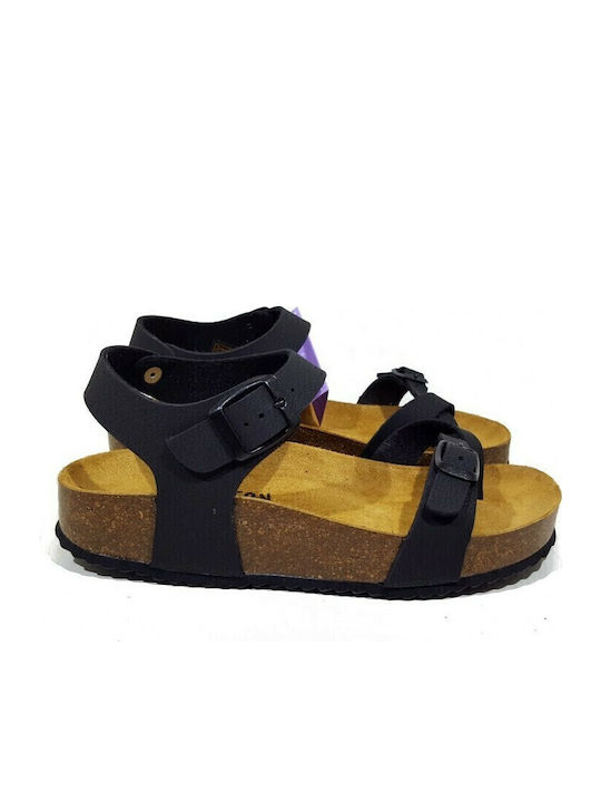 Leather Women's Anatomic Black Sandals