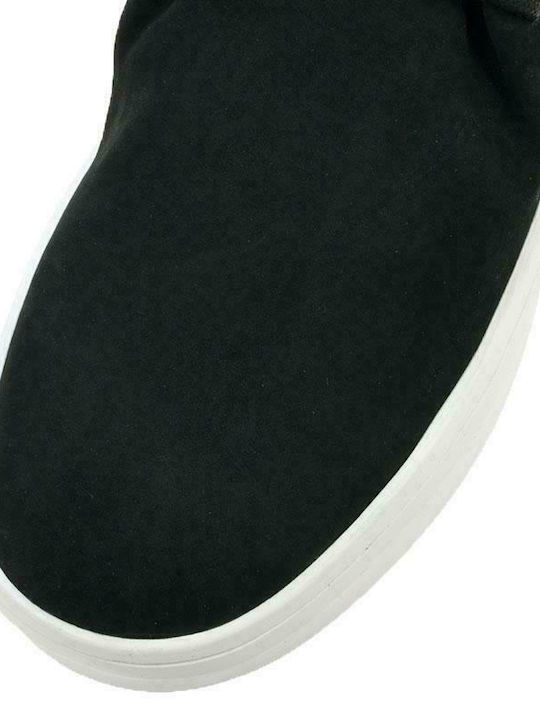 256656 Bărbați Flatforms Sneakers Negre 256656-BLACK