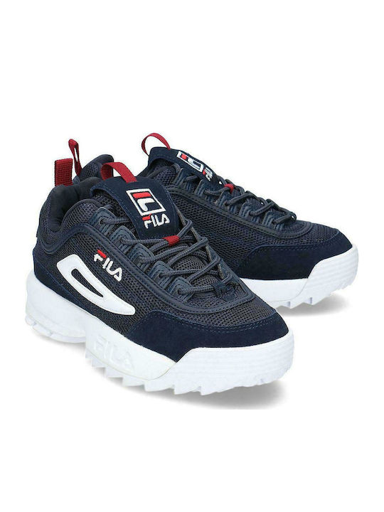 FILA Disruptor Mesh Low Chunky Sneakers Navy Blue
