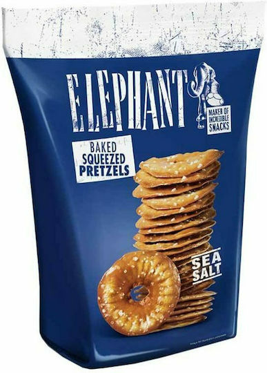 Alka Elephant Crackers Baked Squeezed Pretzels with with 60% Cacao and Salt 80gr